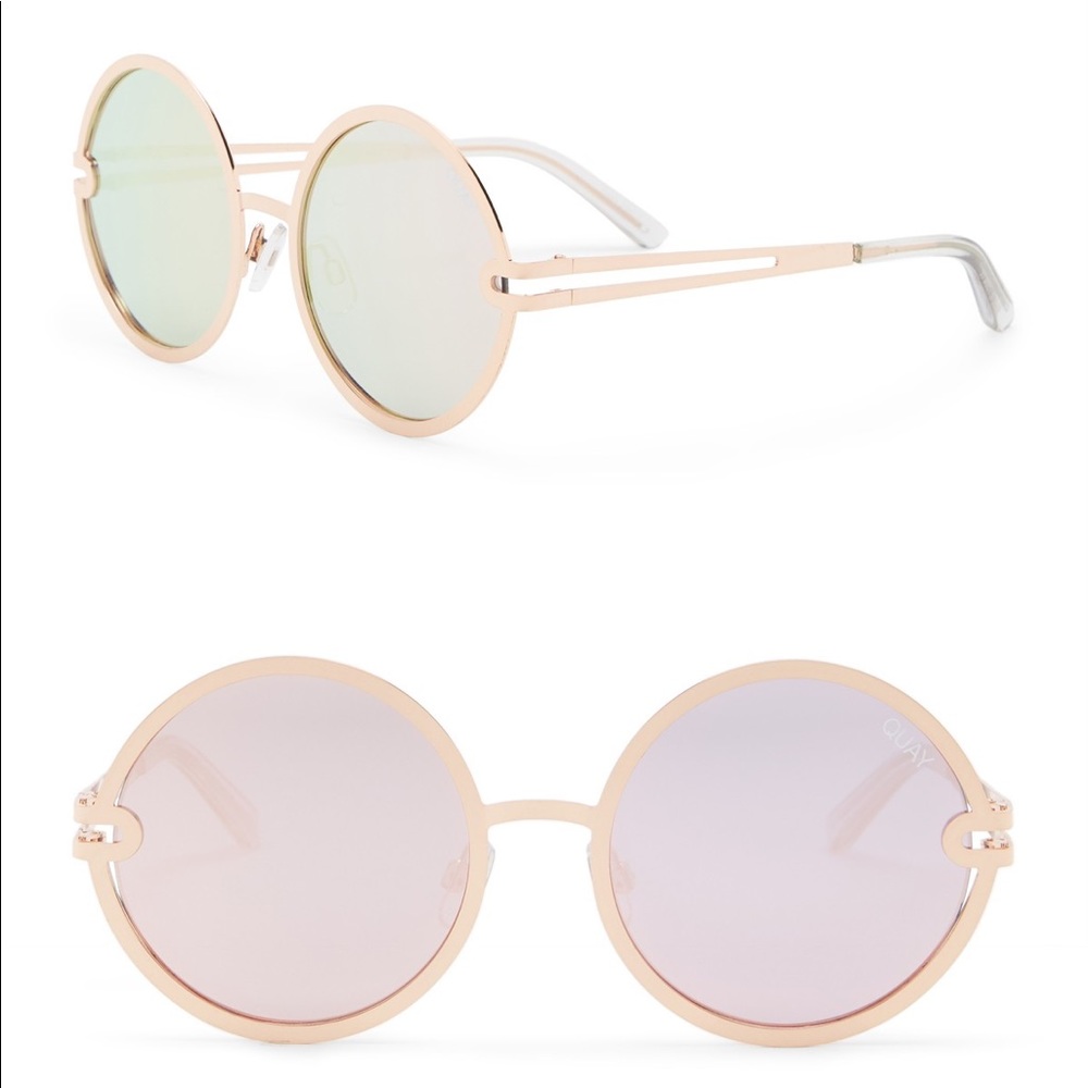 QUAY UKIYO ROSE GOLD SUNGLASSES